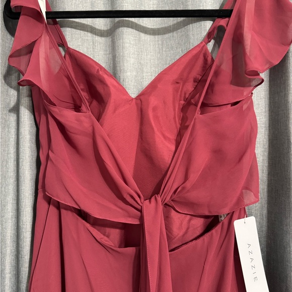 Mulberry Floor Length Bridesmaid Dress - Picture 6 of 8